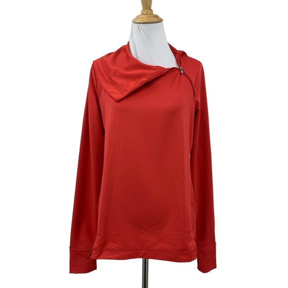 J.Jill Fit Jacket Womens XS Extra Small Shawl Asymmetrical Half Zip Thumbholes - Picture 1 of 13